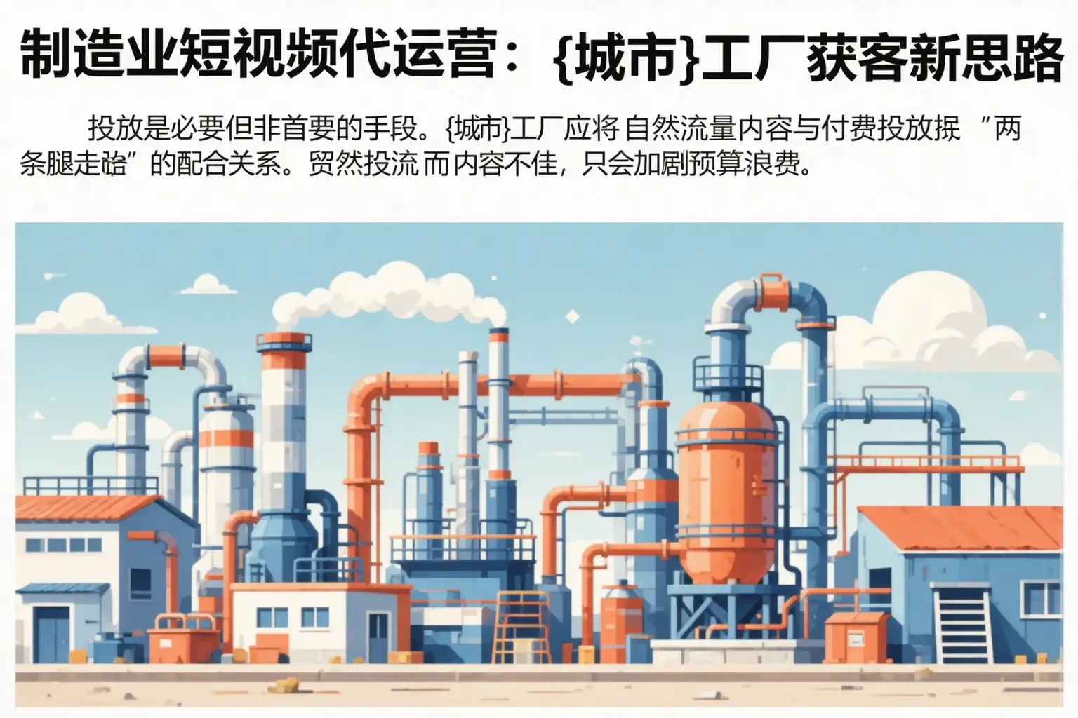 制造业短视频代运营：北辰工厂获客新思路